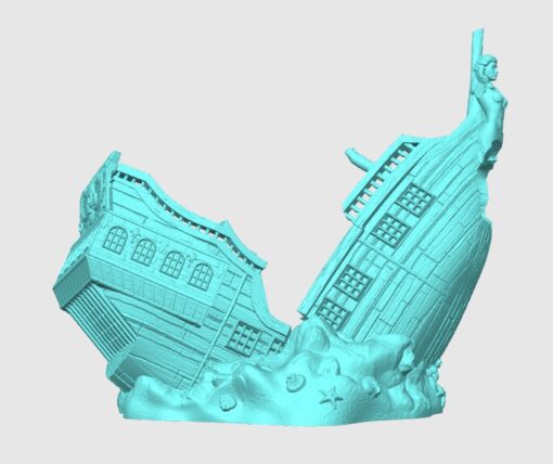 Sunken Pirate Ship Dice Tower - Image 3