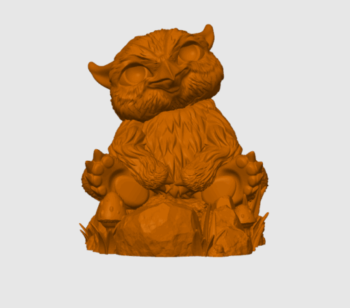 Baby Owlbear Dice Tower